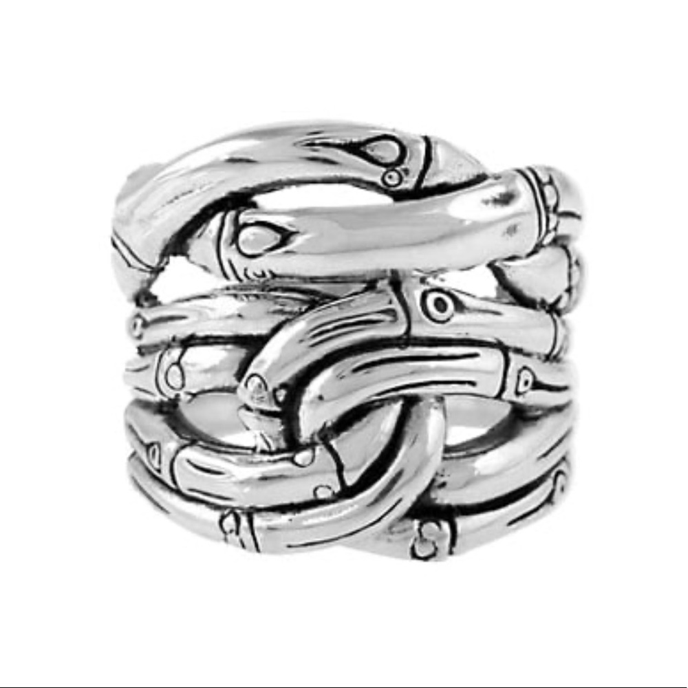 SOLD❤️ NEW John Hardy Sterling Silver Bamboo Ring Size 7 - Picture 2 of 2